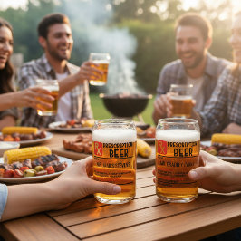 Vaso Con Forma De Lata Cerveza de nombre personalizada con receta de cerv
