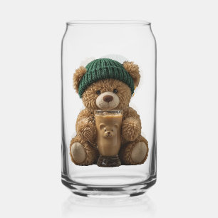 Vaso Con Forma De Lata Cerveza Fría Teddy Bear