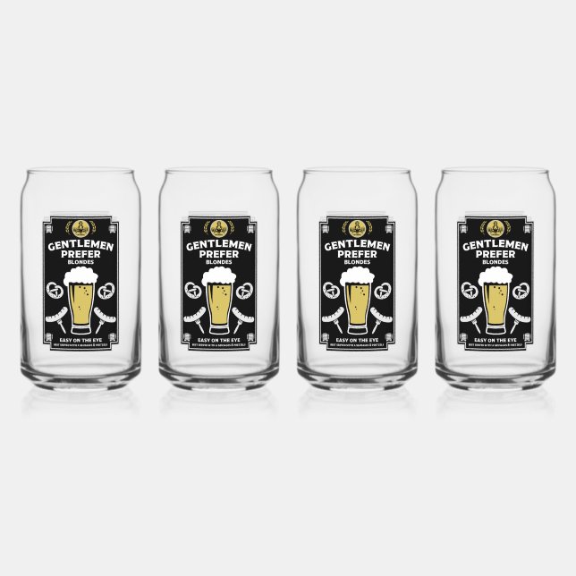 Vaso Con Forma De Lata Cerveza y salchicha de Pilsner (Anverso)