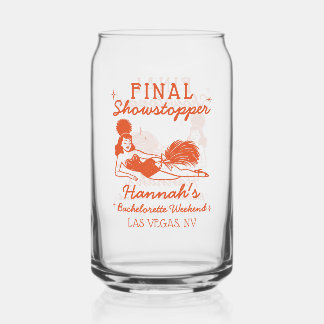 Vaso Con Forma De Lata Chica de Espectáculo Final Impresionante Soltera