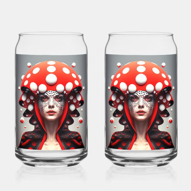 Vaso Con Forma De Lata Chica de hongos 3 (Anverso)