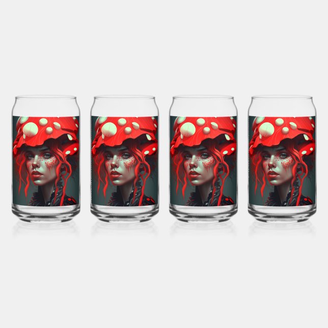 Vaso Con Forma De Lata Chica de hongos 8 (Anverso)