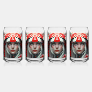 Vaso Con Forma De Lata Chica hongos 6