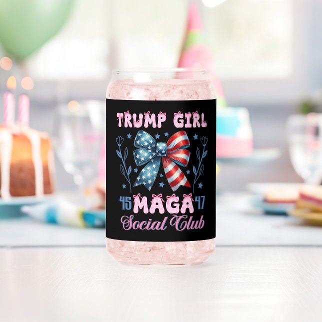 Vaso Con Forma De Lata Chica Trump 45-47 Maga (Insitu (Cumpleaños))