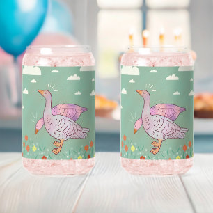 Vaso Con Forma De Lata Chicas ocas   Duo de ocas caprichosas del arte pop