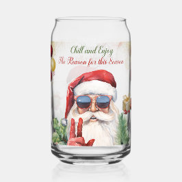 Vaso Con Forma De Lata Chill and Enjoy Can-Shaped Glass