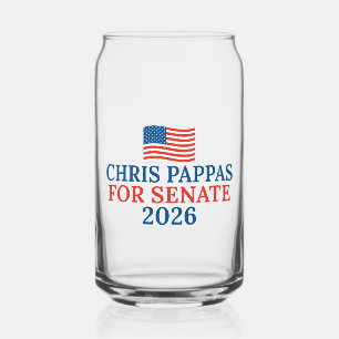 Vaso Con Forma De Lata Chris Pappas para Senado Partido Electoral 2026