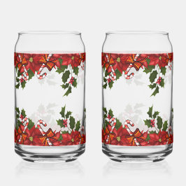Vaso Con Forma De Lata Christmas Poinsettia: Festive Holiday