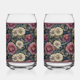 Vaso Con Forma De Lata Chrysanthemum Soda Glass