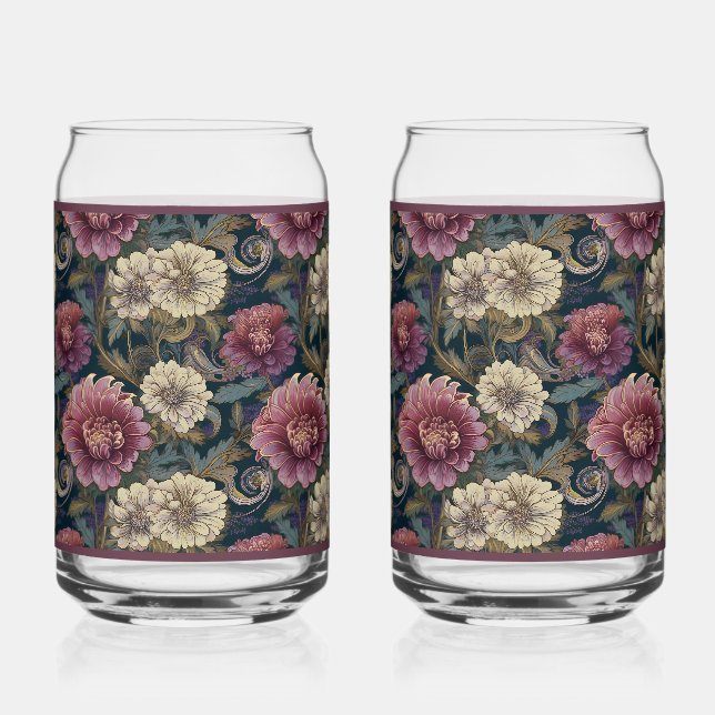 Vaso Con Forma De Lata Chrysanthemum Soda Glass  (Anverso)