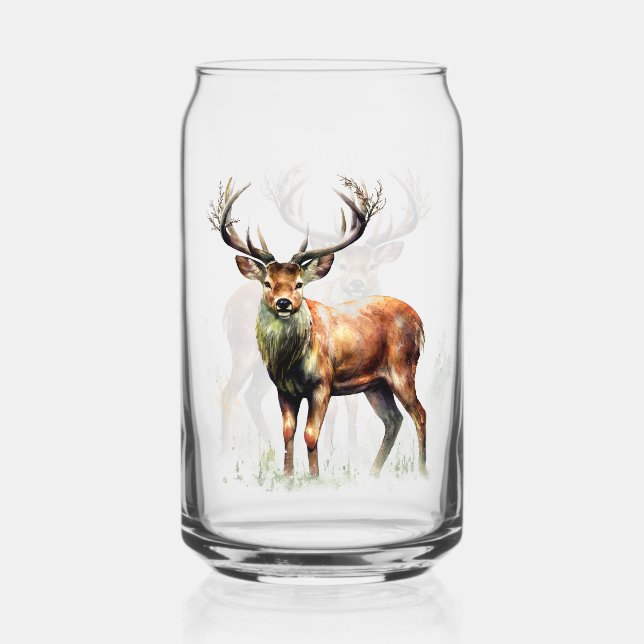 Vaso Con Forma De Lata Ciervo enorme con astas (Anverso)