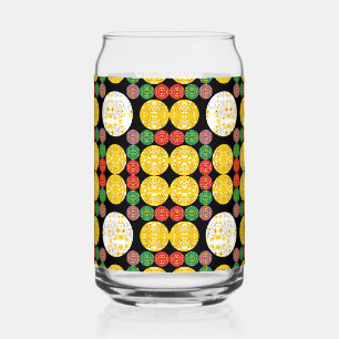 Vaso Con Forma De Lata Círculos de Estrellas