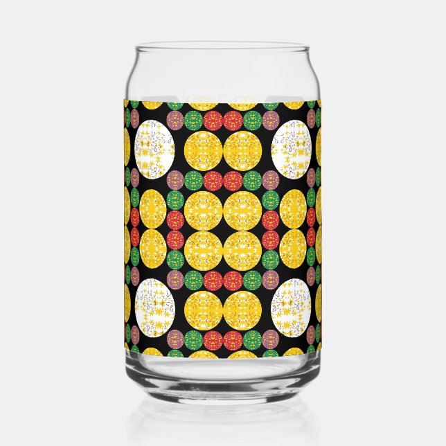 Vaso Con Forma De Lata Círculos de Estrellas (Anverso)