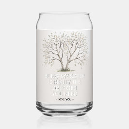 Vaso Con Forma De Lata Cita De Amor De Hermana: Solo Me Necesitas Un Rega