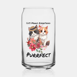 Vaso Con Forma De Lata cita de gato perfecta