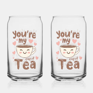 Vaso Con Forma De Lata Cita dulce para el Día de San Valentín para amante