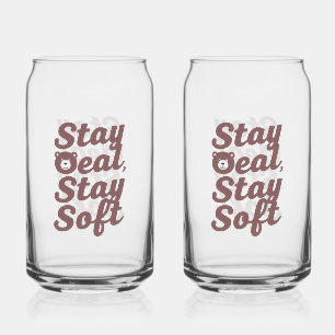 Vaso Con Forma De Lata Cita Inspiradora de Amabilidad con Oso Acogedor