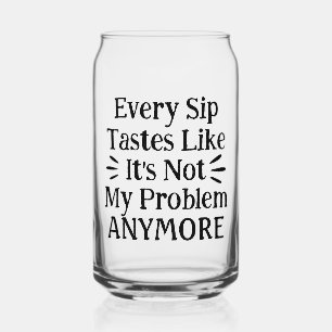 Vaso Con Forma De Lata Cita Motivacional Divertida Moderna   Texto Negro