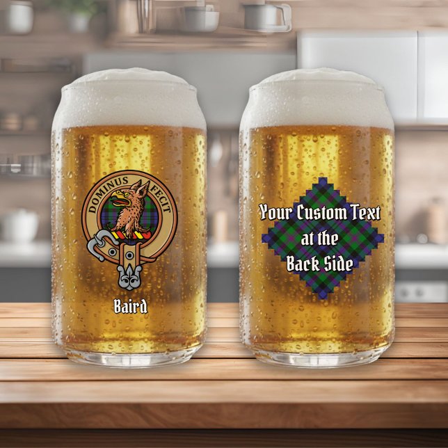 Vaso Con Forma De Lata Clan Baird Escudo sobre Tartán (Subido por el creador)