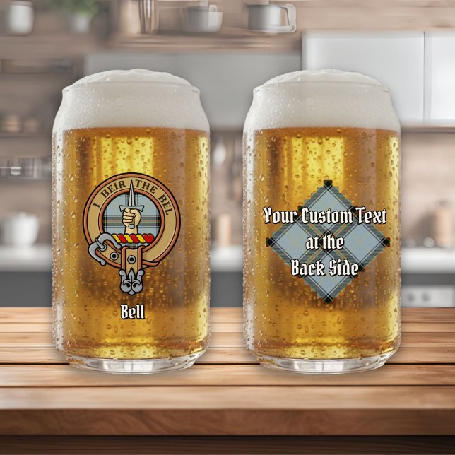 Vaso Con Forma De Lata Clan Bell Escudo sobre Tartán (Subido por el creador)