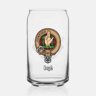 Vaso Con Forma De Lata Clan Boyd Escudo sobre Tartán