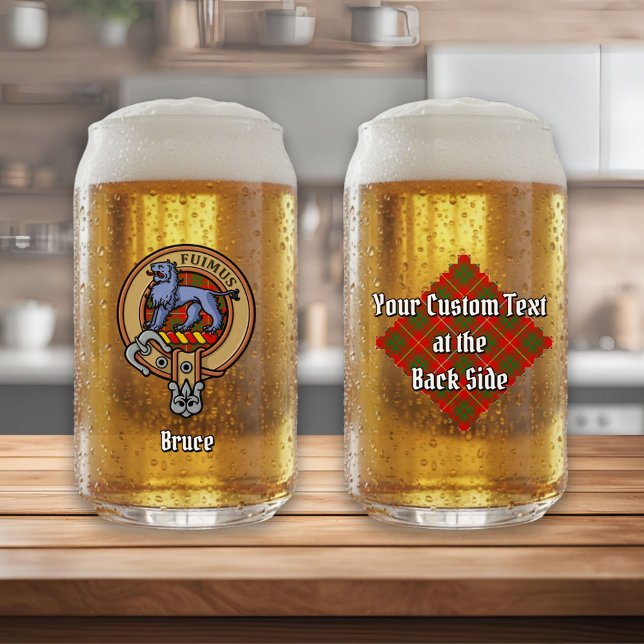 Vaso Con Forma De Lata Clan Bruce Escudo sobre Tartán (Subido por el creador)
