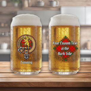 Vaso Con Forma De Lata Clan Cumming Escudo sobre Tartán