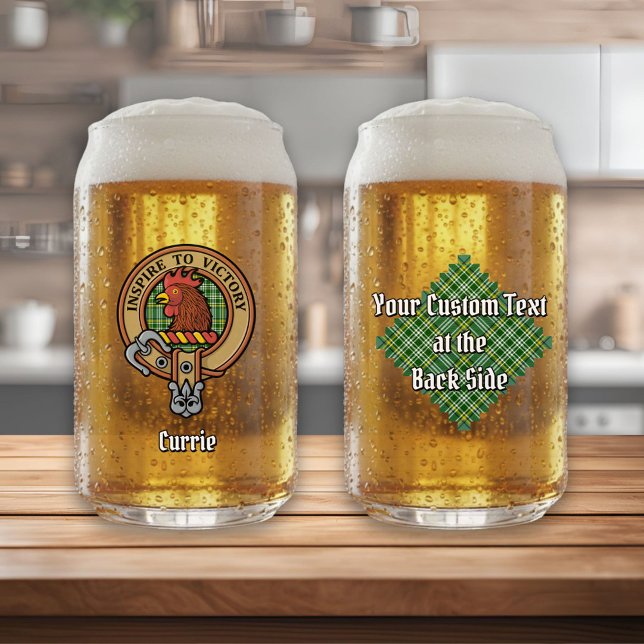 Vaso Con Forma De Lata Clan Currie Rooster Escudo sobre Tartán (Subido por el creador)