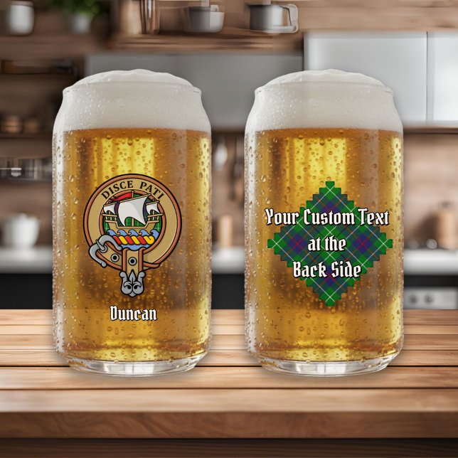 Vaso Con Forma De Lata Clan Duncan Crest over Tartan (Subido por el creador)