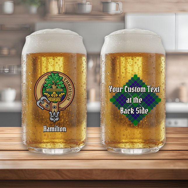 Vaso Con Forma De Lata Clan Hamilton Escudo sobre la caza de tartán (Subido por el creador)