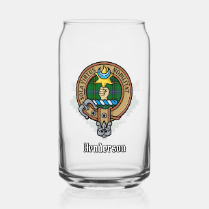 Vaso Con Forma De Lata Clan Henderson Escudo sobre Tartán