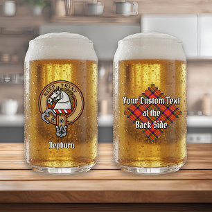 Vaso Con Forma De Lata Clan Hepburn Escudo sobre Tartán