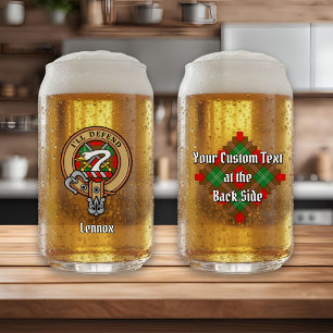 Vaso Con Forma De Lata Clan Lennox Escudo sobre Tartán