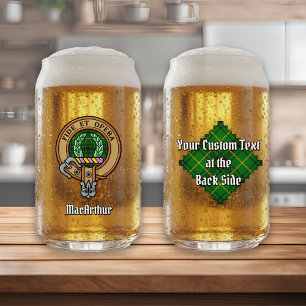 Vaso Con Forma De Lata Clan MacArthur Escudo sobre Tartán