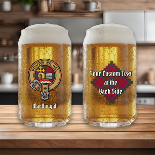 Vaso Con Forma De Lata Clan MacDougall Escudo sobre Tartán