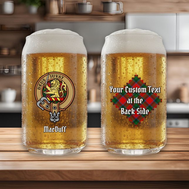 Vaso Con Forma De Lata Clan MacDuff Escudo sobre Tartán (Subido por el creador)