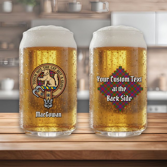 Vaso Con Forma De Lata Clan MacGowan Escudo sobre Tartán (Subido por el creador)