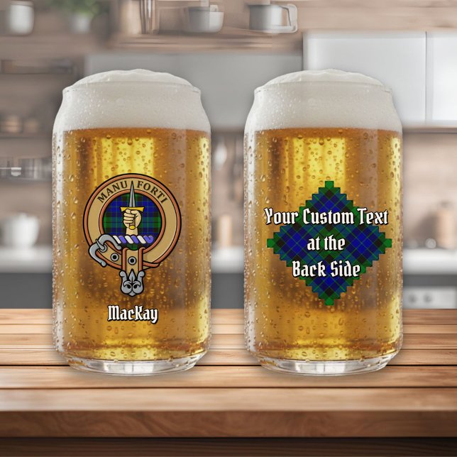 Vaso Con Forma De Lata Clan MacKay Escudo sobre Tartán (Subido por el creador)