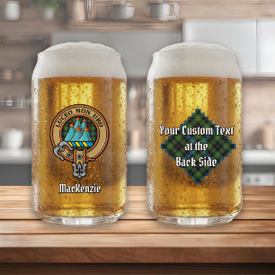 Vaso Con Forma De Lata Clan MacKenzie Escudo sobre Tartán