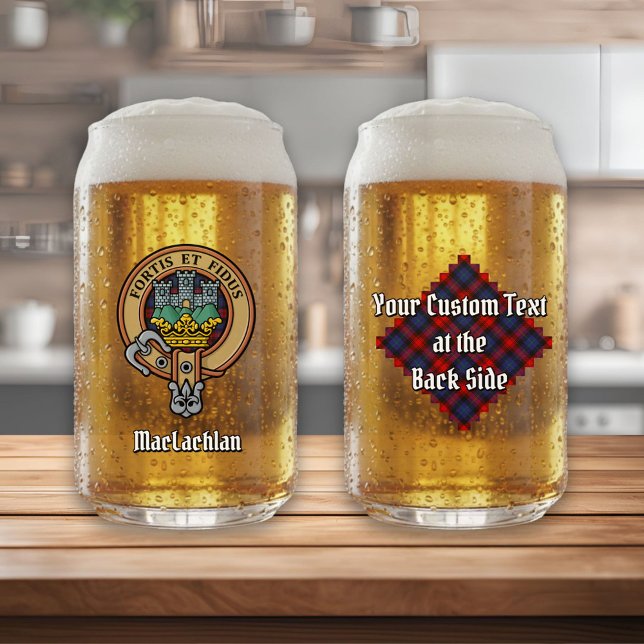 Vaso Con Forma De Lata Clan MacLachlan Escudo sobre Tartán (Subido por el creador)