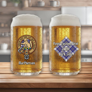 Vaso Con Forma De Lata Clan MacPherson Escudo por Blue Dress Tartán