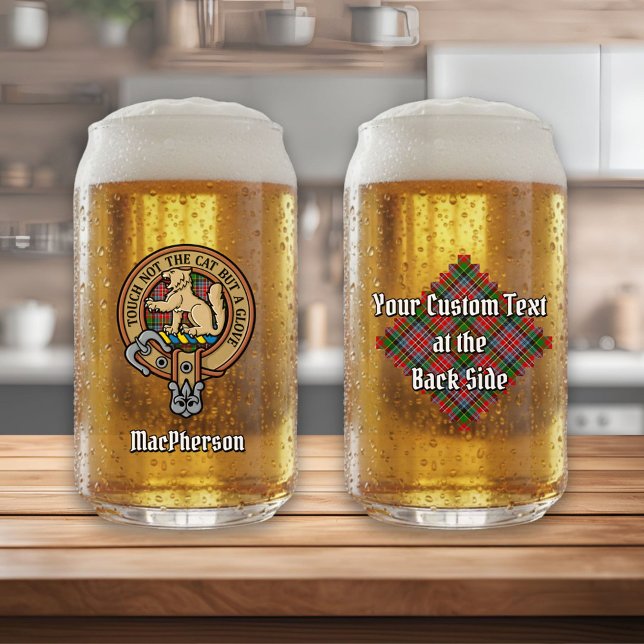 Vaso Con Forma De Lata Clan MacPherson Escudo sobre Tartán (Subido por el creador)