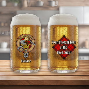 Vaso Con Forma De Lata Clan Wallace Escudo por Tartán