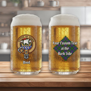 Vaso Con Forma De Lata Clan Wood Escudo sobre Tartán
