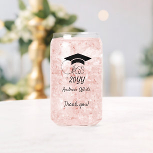 Vaso Con Forma De Lata Clase de Personalizado Año-Nombre-Frase-Guión negr