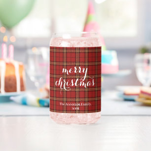 Vaso Con Forma De Lata Clásica Festividad de Navidad de Regalo Feliz -
