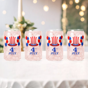 Vaso Con Forma De Lata Clásico del Día de la Independencia del 4 de julio