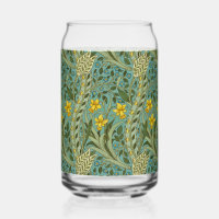 Clásico patrón floral de narciso de William Morris