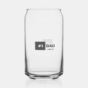 Vaso Con Forma De Lata Clásico simple número uno papá