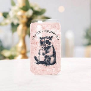 Vaso Con Forma De Lata Club de Café Helado Mapache Basura Mapache Diverti